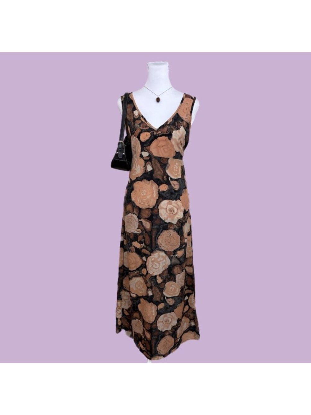 90s floral whimsygoth maxi dress